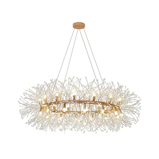 Lustra Lustre Pissenlit Rond en Acier Inoxydable