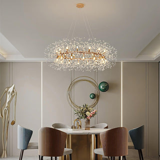 Lustra Lustre Pissenlit Rond en Acier Inoxydable