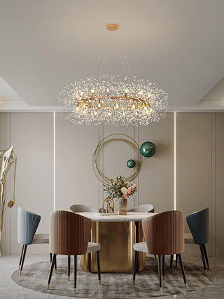 Lustra Lustre Pissenlit Rond en Acier Inoxydable