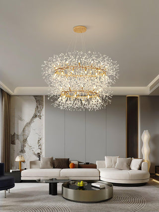 Lustra Lustre Pissenlit Rond en Acier Inoxydable
