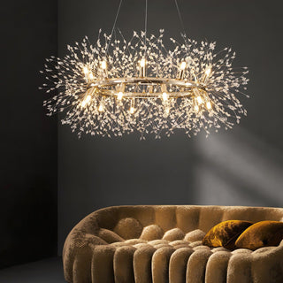 Lustra Lustre Pissenlit Rond en Acier Inoxydable