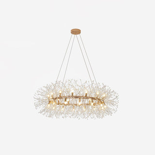 Lustra Lustre Pissenlit Rond en Acier Inoxydable