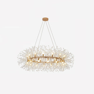 Lustra Lustre Pissenlit Rond en Acier Inoxydable