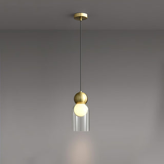 Solara Suspension en Laiton Verre Nordique Géométrique