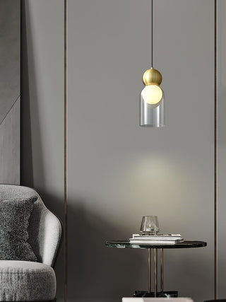 Solara Suspension en Laiton Verre Nordique Géométrique