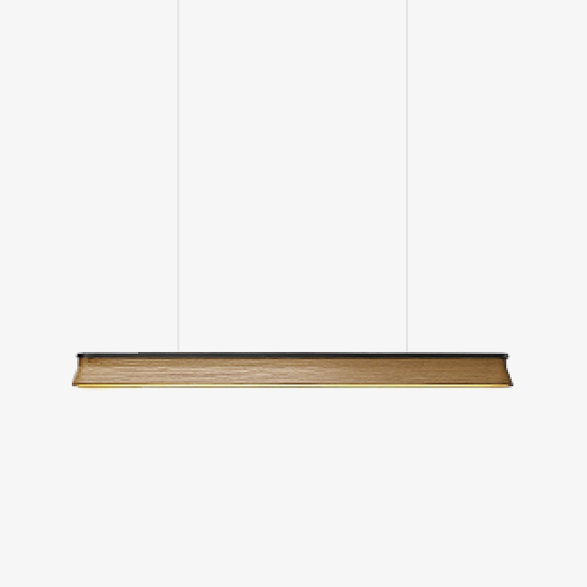 Soleris Suspension Lampe Poutre en Bois Minimaliste