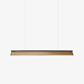 Lustra Suspension Lampe Poutre en Bois Minimaliste