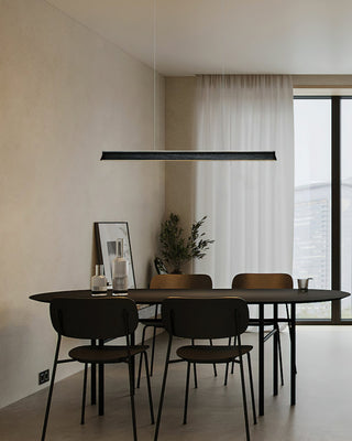 Lustra Suspension Lampe Poutre en Bois Minimaliste