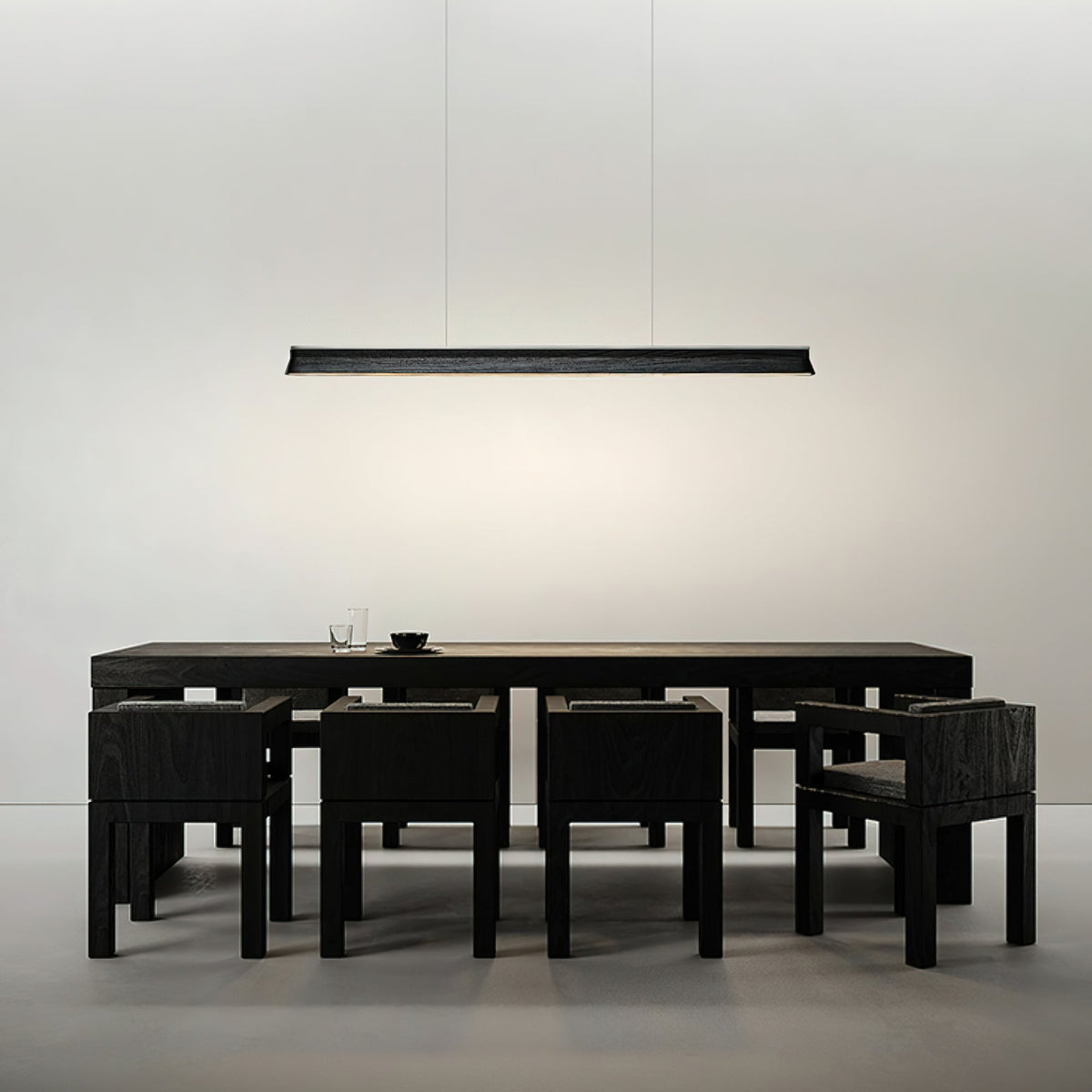 Soleris Suspension Lampe Poutre en Bois Minimaliste