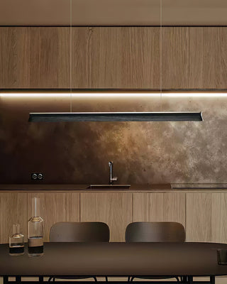 Lustra Suspension Lampe Poutre en Bois Minimaliste