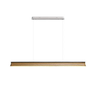 Lustra Suspension Lampe Poutre en Bois Minimaliste