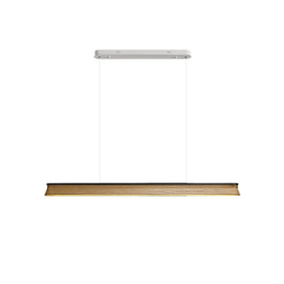 Lustra Suspension Lampe Poutre en Bois Minimaliste