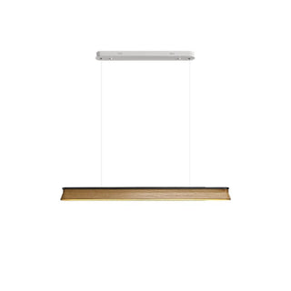 Lustra Suspension Lampe Poutre en Bois Minimaliste
