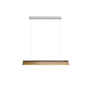 Lustra Suspension Lampe Poutre en Bois Minimaliste