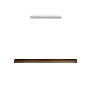 Lustra Suspension Lampe Poutre en Bois Minimaliste