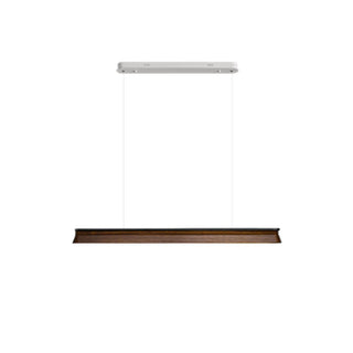 Lustra Suspension Lampe Poutre en Bois Minimaliste