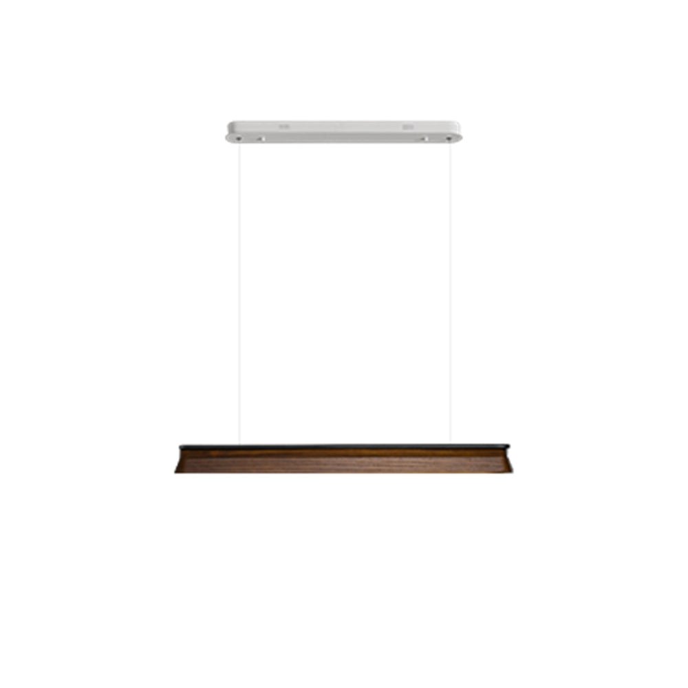 Soleris Suspension Lampe Poutre en Bois Minimaliste