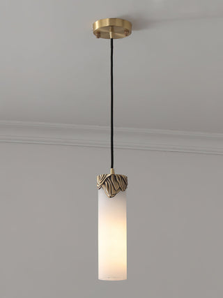Quiver Suspension Moderne Minimaliste En Laiton Et Albâtre
