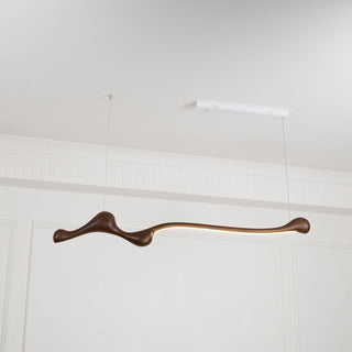 Solarace Lampe à suspension rétro en bois