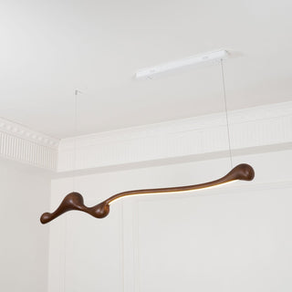 Solarace Lampe à suspension rétro en bois