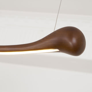 Solarace Lampe à suspension rétro en bois
