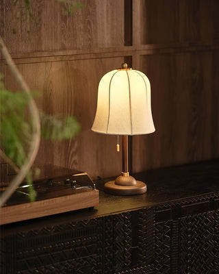 Ivelen Lampe de Table en Bois Wabi-Sabi