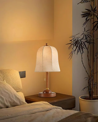 Ivelen Lampe de Table en Bois Wabi-Sabi