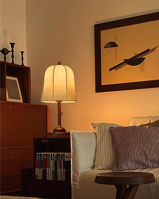 Ivelen Lampe de Table en Bois Wabi-Sabi
