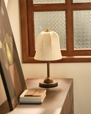 Ivelen Lampe de Table en Bois Wabi-Sabi
