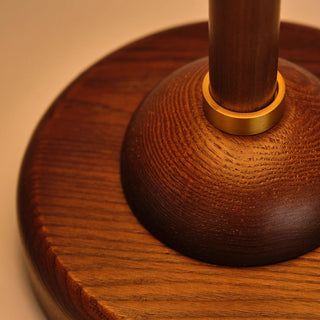 Ivelen Lampe de Table en Bois Wabi-Sabi