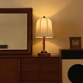 Ivelen Lampe de Table en Bois Wabi-Sabi