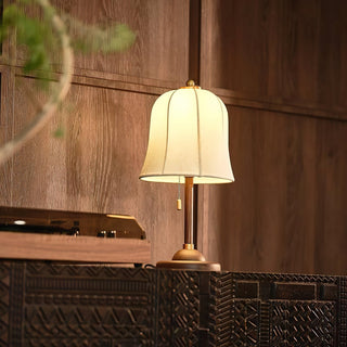 Ivelen Lampe de Table en Bois Wabi-Sabi