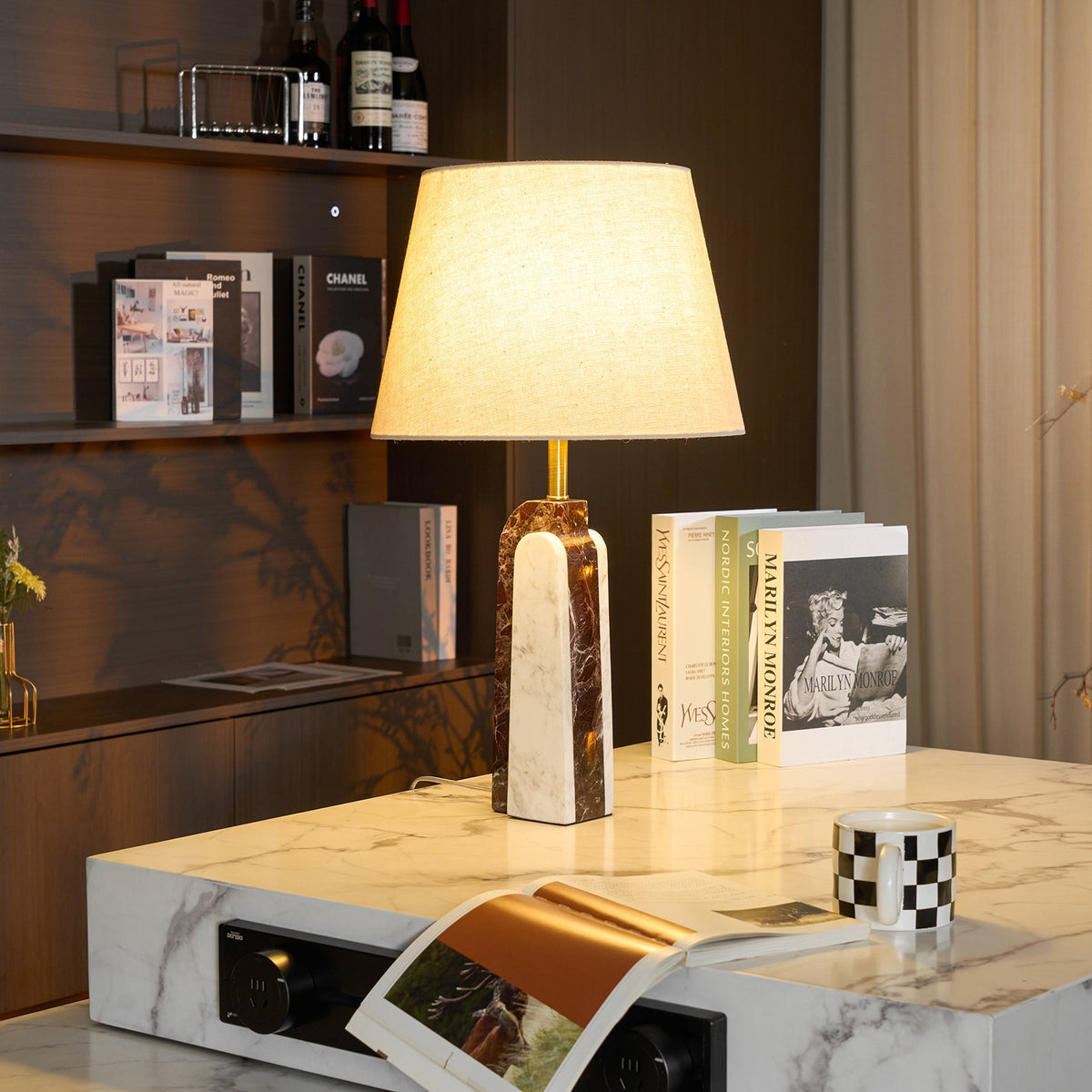 Jovix Lampe de Table en Marbre Moderne