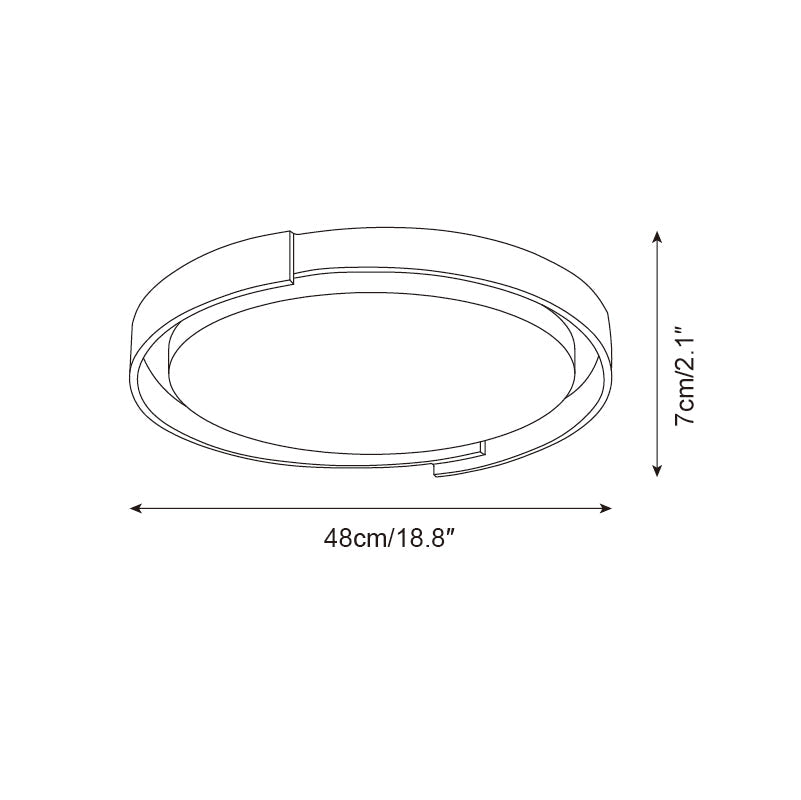 Solen Ceiling Light Minimalist Round Travertine-Neutral Decor