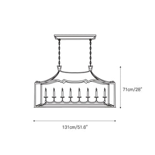 Ripple Lustre Métal Laiton Linéaire Classique Minimaliste Moderne