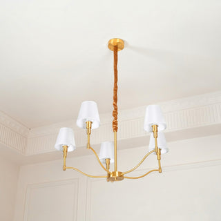 Unfold Lustre Métal Laiton Tissu Traditionnel Vintage