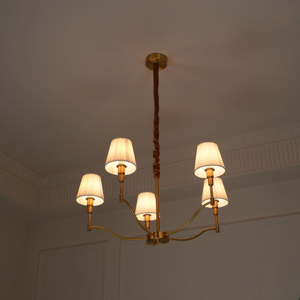 Unfold Lustre Métal Laiton Tissu Traditionnel Vintage