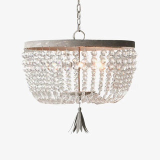 Solara Plafonnier avec brins de perles de cristal de luxe