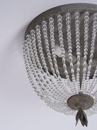 Solara Plafonnier avec brins de perles de cristal de luxe