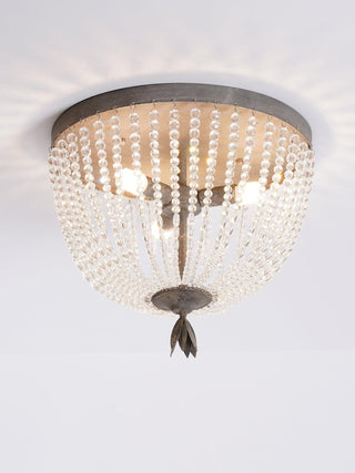 Solara Plafonnier avec brins de perles de cristal de luxe