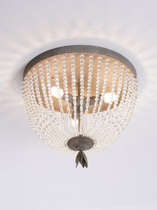 Solara Plafonnier avec brins de perles de cristal de luxe