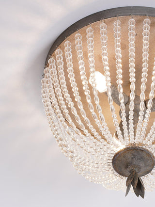 Solara Plafonnier avec brins de perles de cristal de luxe