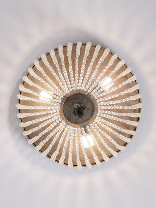 Solara Plafonnier avec brins de perles de cristal de luxe