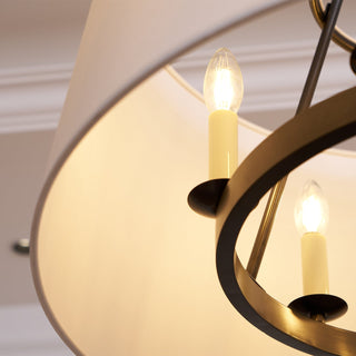 Wink Suspension En Laiton Et Tissu Minimaliste Moderne