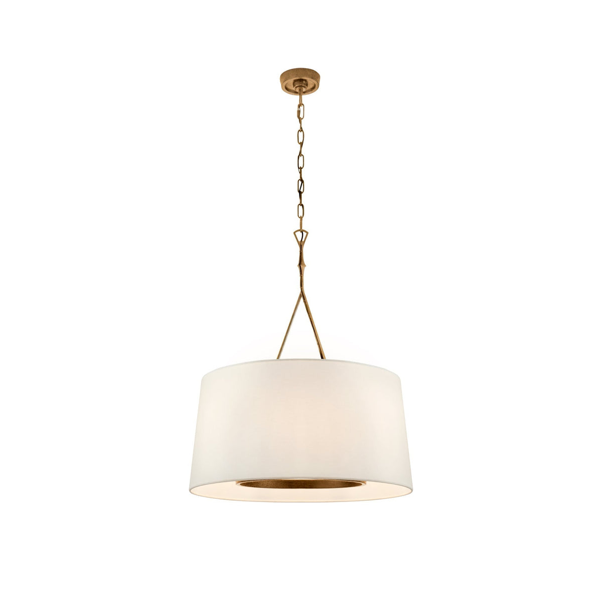 Wink Suspension En Laiton Et Tissu Minimaliste Moderne