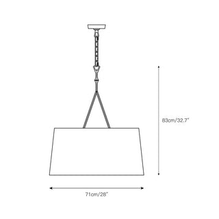 Wink Suspension En Laiton Et Tissu Minimaliste Moderne