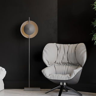 Circalla Dual Tone Floor Lamp-Neutral Decor