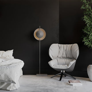 Circalla Dual Tone Floor Lamp-Neutral Decor