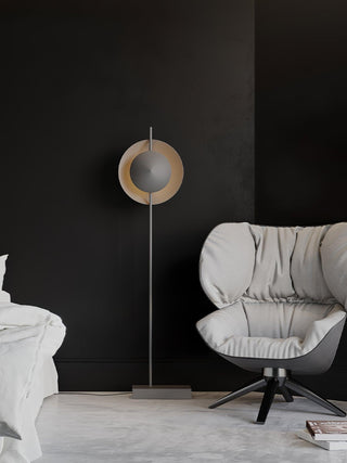 Circalla Dual Tone Floor Lamp-Neutral Decor