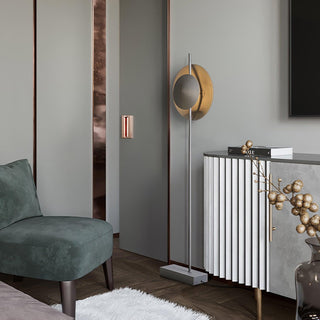 Circalla Dual Tone Floor Lamp-Neutral Decor